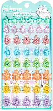Embossed 3D Bubble Stickers Cartoon Butterfly Turtle Theme Mini Puffy Decals Sweet Style Craft Decoration Supplies Journal Planner mplify creative tasks bNotebook Mobile Cover Detail | Art Project Use