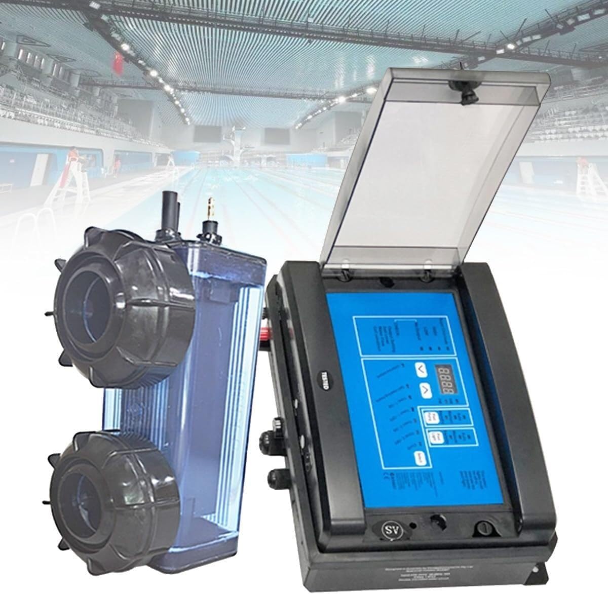 Swimming Pool Chlorinator,Salt Chlorine Generator,Salt Water Pool Chlorinator,Salt Chlorine Generator Suitable for Home Pool(20g)