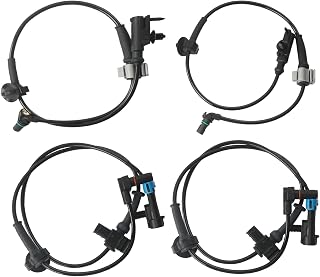 BELKEBIR 4PCS ABS Wheel Speed Sensors Front Rear for 2007-2014 Chevy Silverado 1500 Tahoe Suburban GMC Yukon Cadillac Escalade - OE 15229012 ALS1464