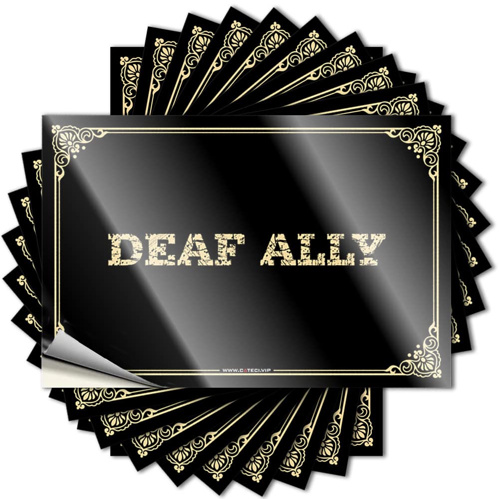 Sticker Bar Decor for Home | Big Window Deaf Ally for Friends(8X12CM)