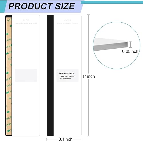 Miniatura 2 de Joyberg 3 piezas de tablero de notas para monitor, tablero de notas para monitor de computadora, soporte de notas adhesivas para monitor de