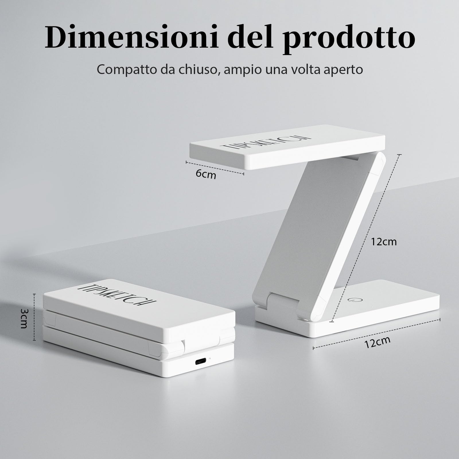 Lampada UV LED Unghie - 18W Alta Potenza, Asciugatura Rapida, Dual Timing, Connessione Type-C, Ideale per Manicure Professionale e Casalinga (bianco)