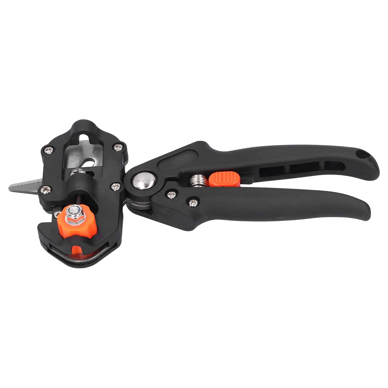 Wakects Set di Attrezzi per Innesto da Giardino, Cesoia per Innesto in ABS con Taglio Preciso, Kit per Tagliare Rami da 5 Pezzi, 543 G con Custodia per Giardinieri, Frutteti, Vivai (BLACK)
