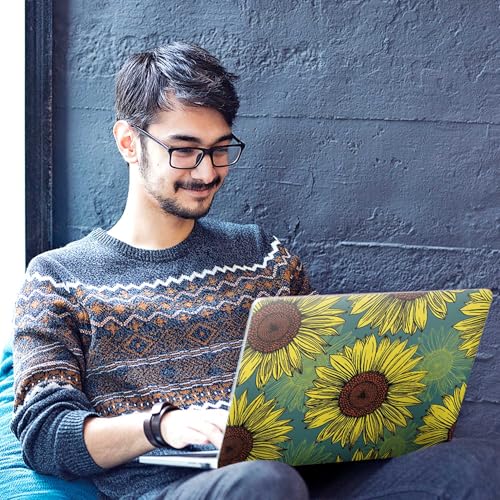 Image of Galaxsia Floral D8 Full Body Vinyl Laptop Skin /Sticker /Cover Upto 15.6 Inches Laptops Laminated-Removable-HD Quality Compatible for Hp-Dell-Sony-Lenovo-Asus etc.(15x10 Inches)