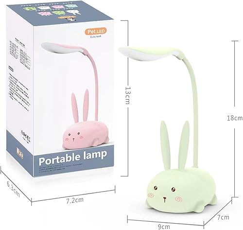 Miniatura 5 de Desniltol Lámpara LED para niños, mini lámpara de mesa para gatos, luz nocturna LED portátil, bonita lámpara de escritorio, luz de lectura