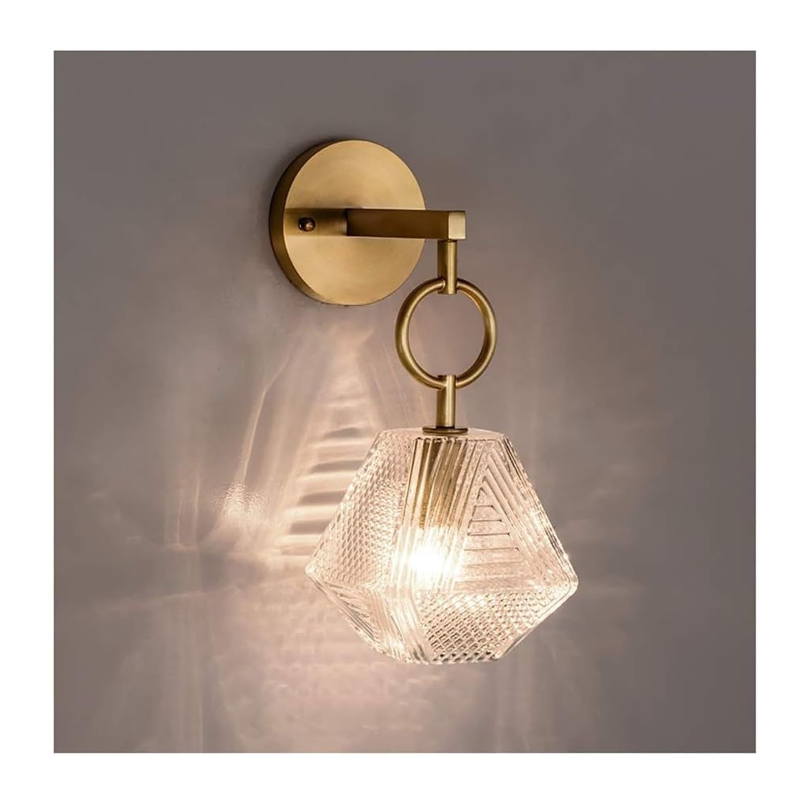 ZTCHSENZT Copper Fixed Lamp Wall Lamp Modern Minimalist Background Wall Living Room Lighting Wall Lamp Bedroom Bedside Lamp, Wall Lamps