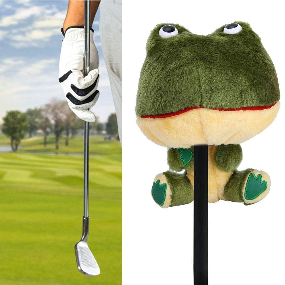 Plüsch Golfabdeckungen, Froschfahrer -Headcover niedlicher Golffahrer -Headcover Frog Form Protective Driver Covers, Golf Kopfdeckungen, Soft Plush Schutz