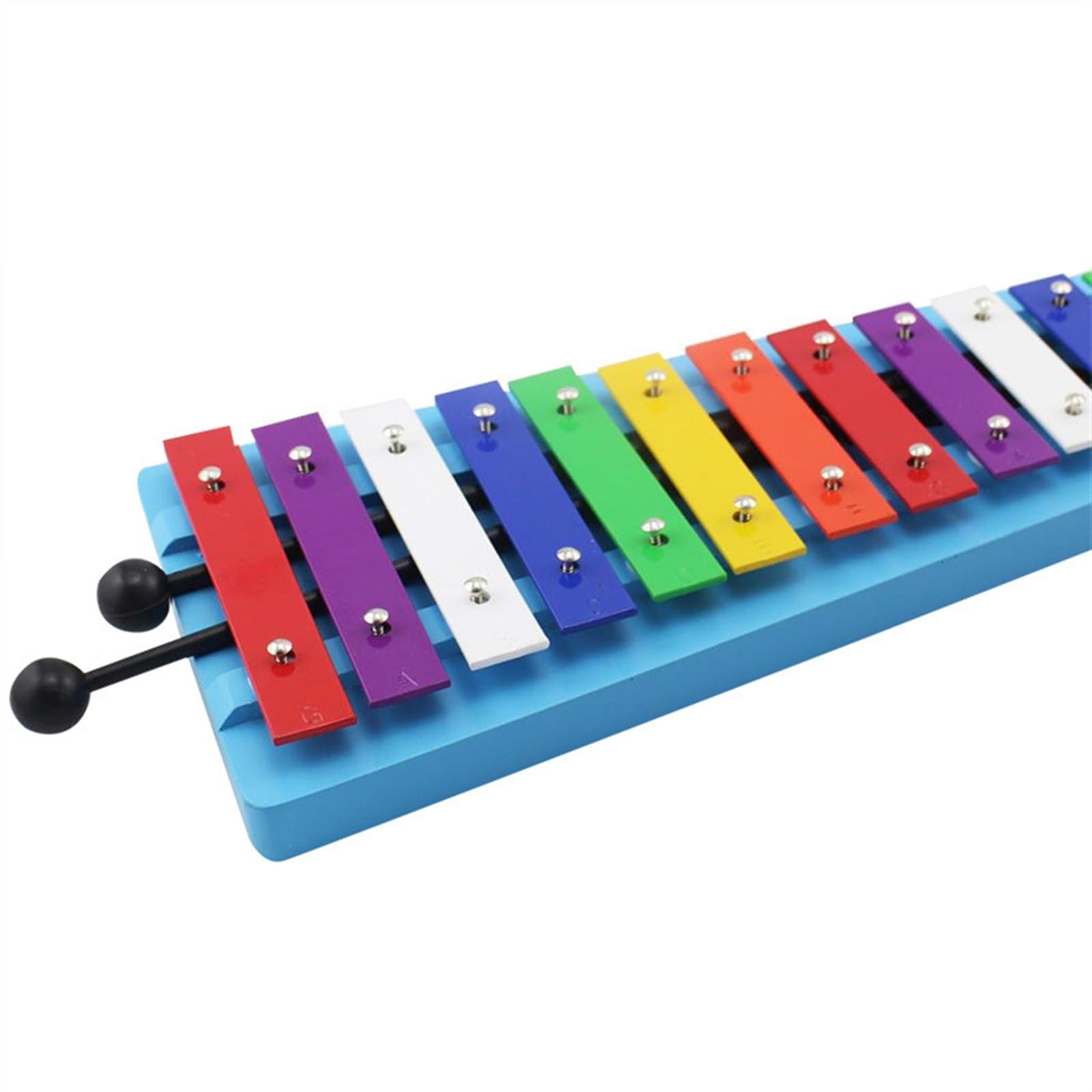 Glockenspiel Strumento a percussione per giocatore di glockenspiel alla moda con piastra in alluminio a 13 toni