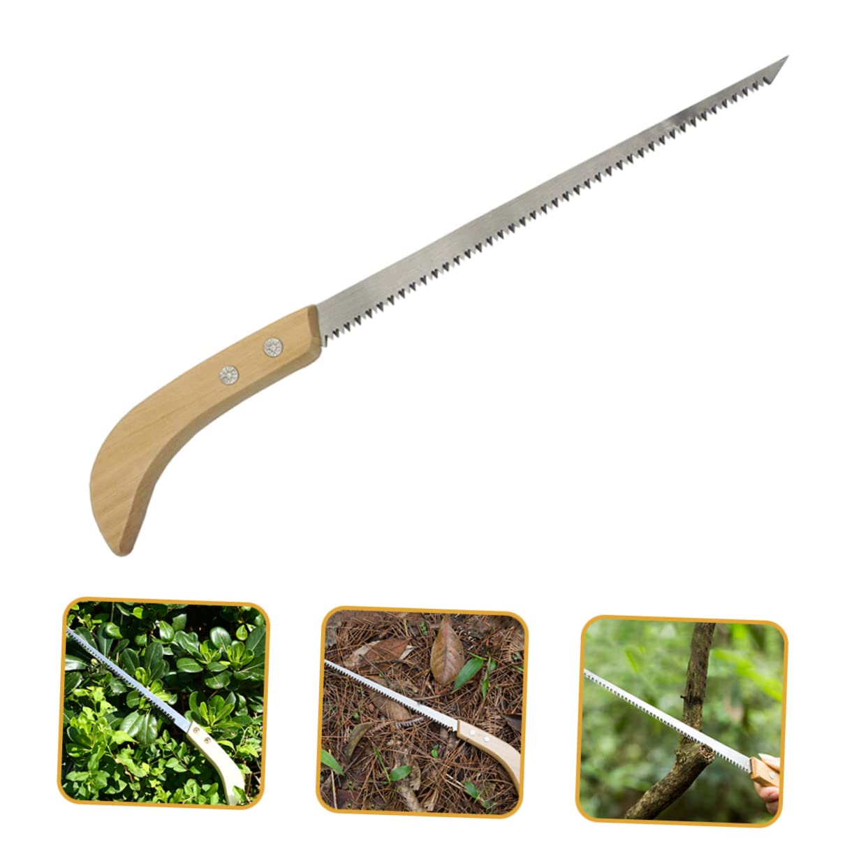 2 Set Seghetto Da Giardinaggio Con Legno Antiscivolo Utensile Versatile Per Potatura E Falegnameria Per Te 2 Pezzi*2