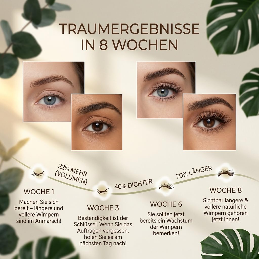 Sinsnlashes Wimpernserum EYELASH SERUM—Wimpernserum Mit Peptid Komplex Für Kräftigere Und Dichter Wirkende Wimpern Im Täglichen Pflegeeinsatz (2 Stück)