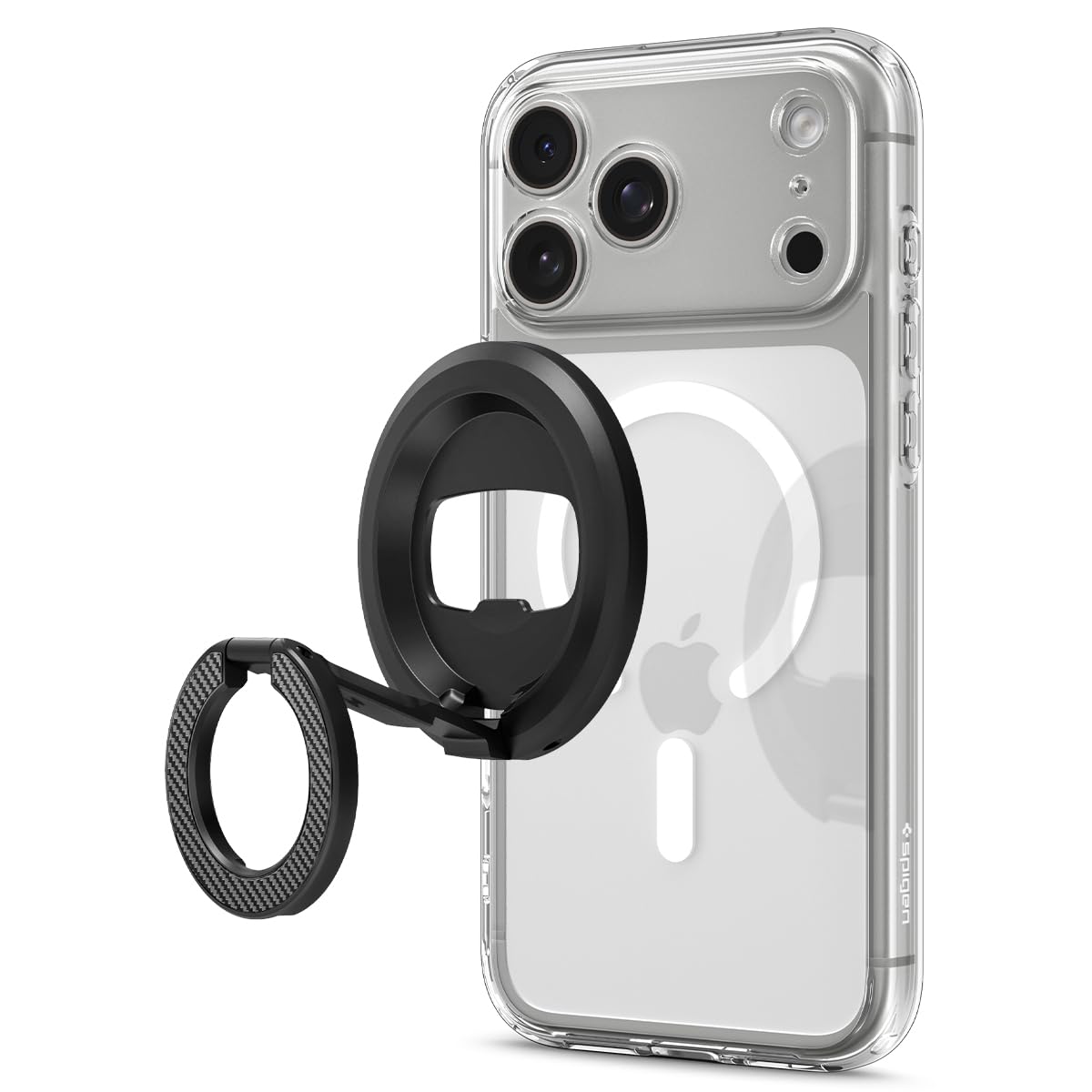 Spigen O-Mag Anello MagSafe [Apribottiglie & Supporto Regolabile] Doppio Magnete Compatibile con Accessori Magnetici, iPhone 17 17e 16 15 14 e Cover MagSafe/Pixelsnap per Samsung S26 S25, Pixel 10 10a