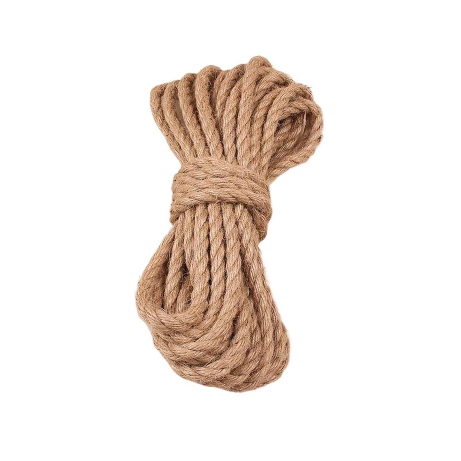 50m 1mm-10mm Juteseil Hanfseil Schnur Makramee Schnüre for Handwerk DIY Heimdekoration Für Camping Garten