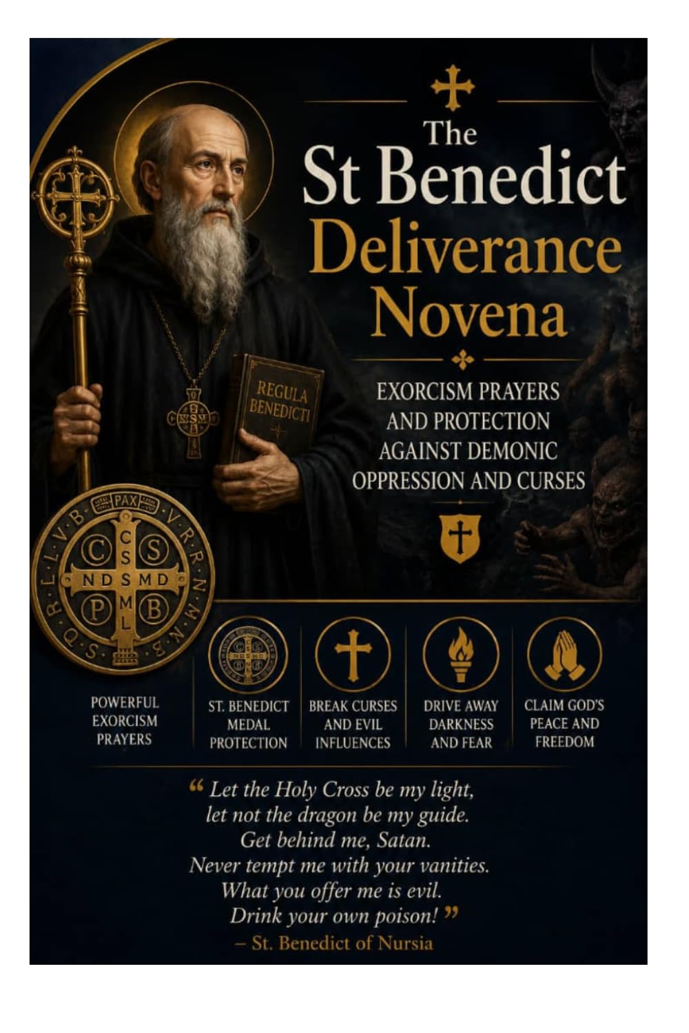 The St Benedict Deliverance Novena: Exorcism Prayers and Protection Against Demonic Oppression and Curses