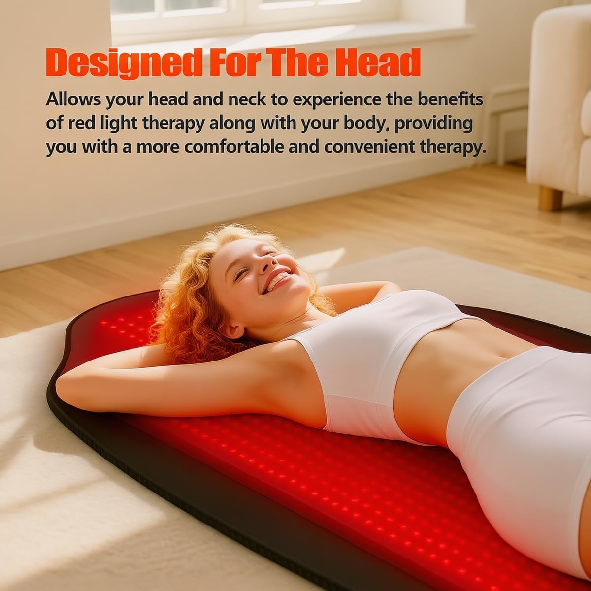 Full Body Red Light Therapy Mat, 73" x 33" Large Infrared Light Therapy Pad with 660nm & 850nm Dual Wavelength, 1370 LEDs Red Light Therapy Pad for Joint Pain Relief, Adjustable Timer & Intensity