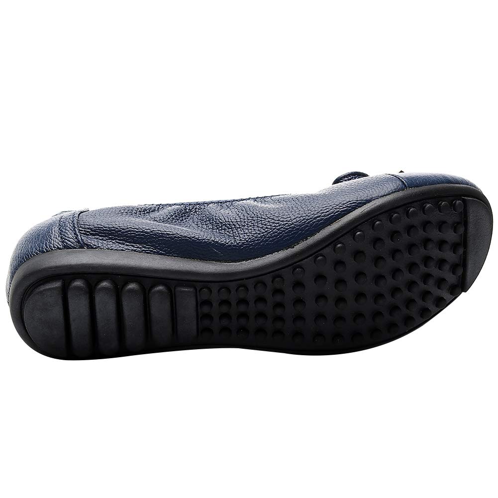 rismart Donna Basse Ballerine Pieghevole Danza Bowknot Morbido Scivolare su Scarpe