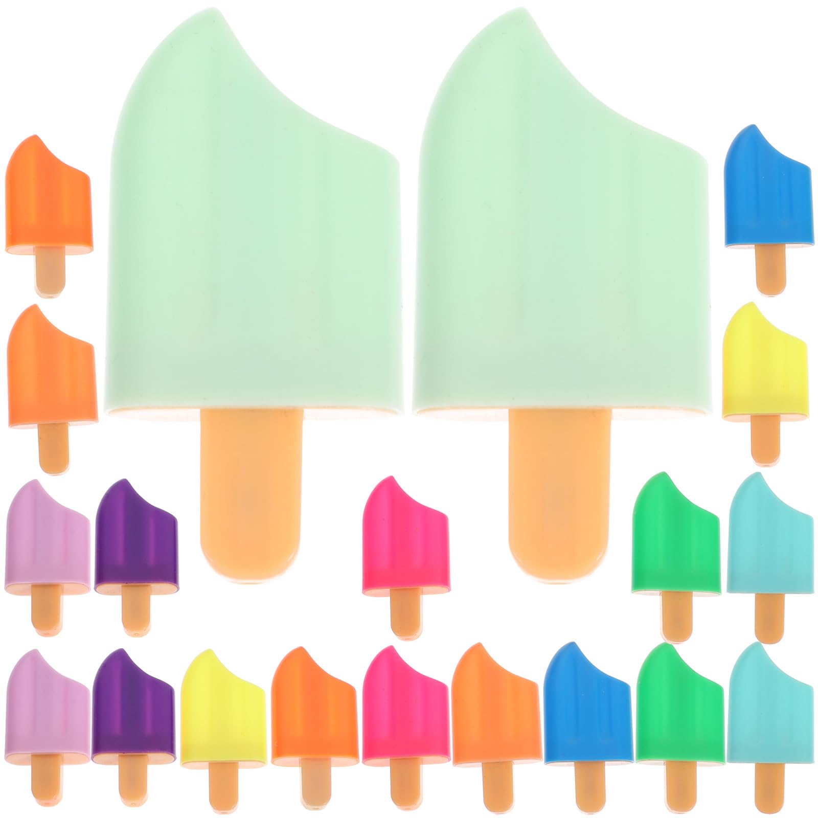 Evidenziatori Creativi 20 Pezzi in Plastica, Forma Ghiacciolo