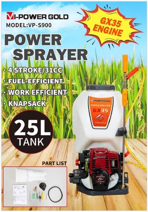 Image of Knapsack Power Sprayer � 4 Stroke GX35 Engine with 25 Liter Tank