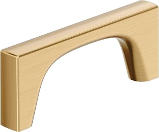Amerock 3" Merced Champagne Bronze Drawer Pull | 3 inch (76mm) Center-to-Center Mounting Distance and 3-1/2 inches Overall Length, Durable Zinc Cabinet Hardware
