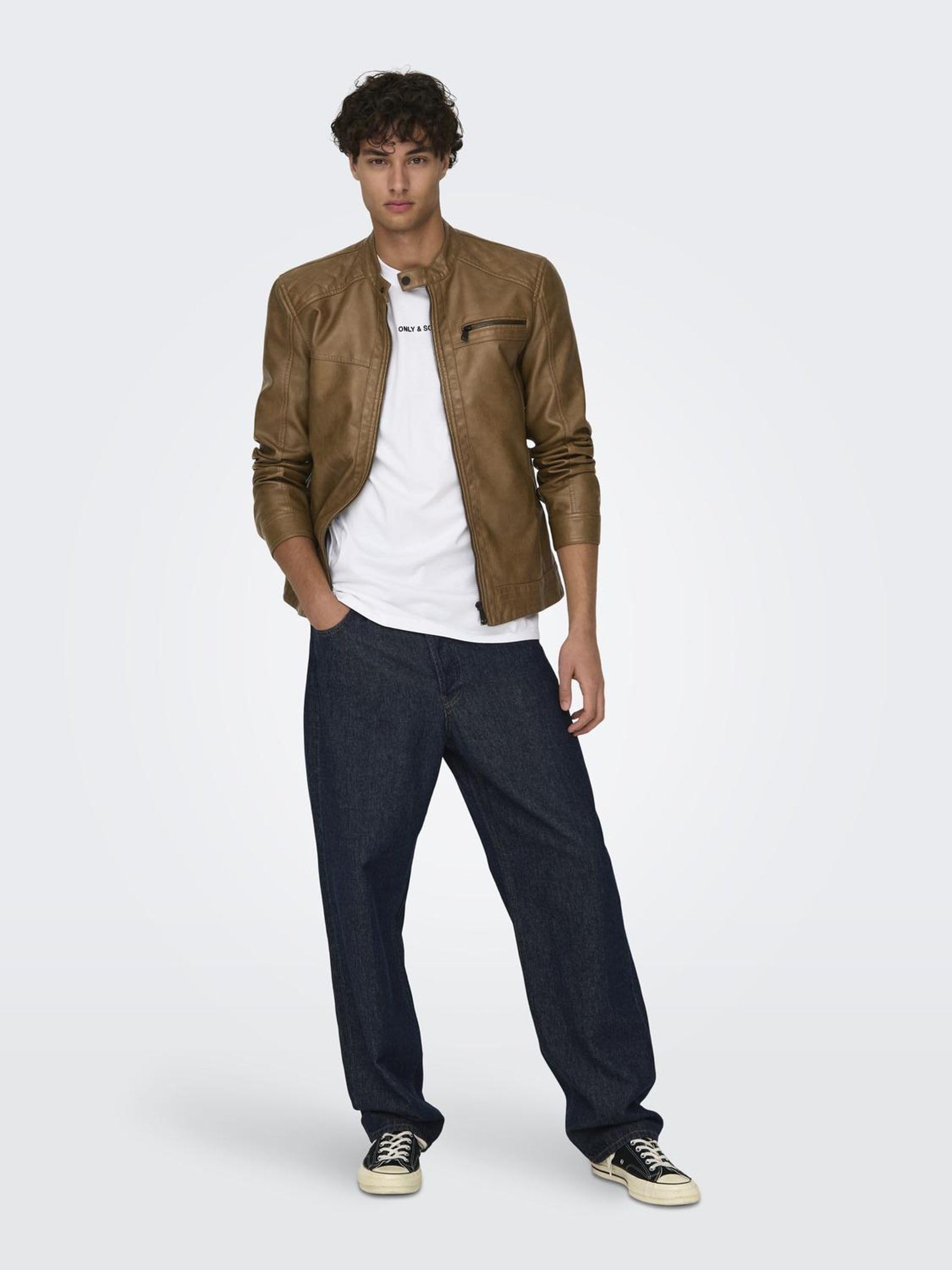 Only & Sons Onsal Pu Noos Otw Chaqueta, Hombre
