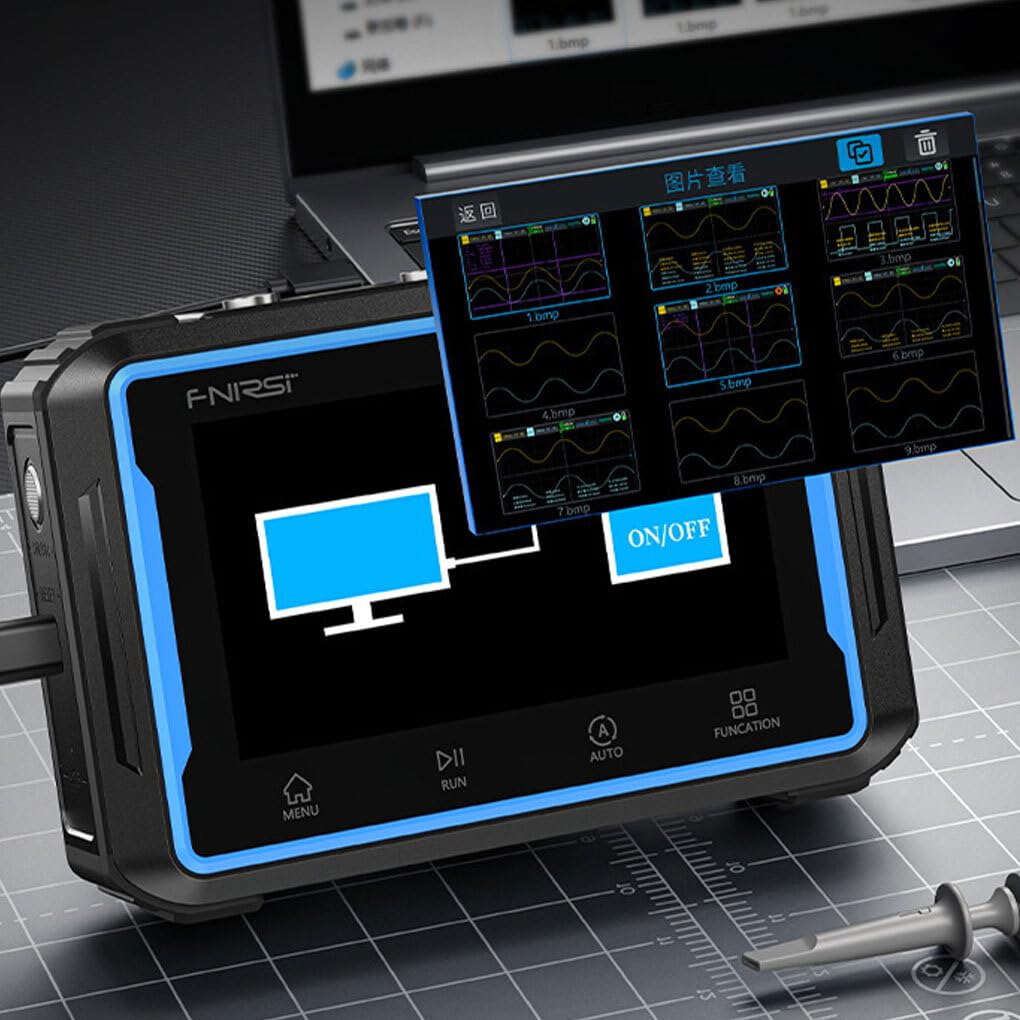 Generador de osciloscopio con pantalla táctil para mediciones precisas, configuración de función DDS, generador señal, canal Digital 2C53P