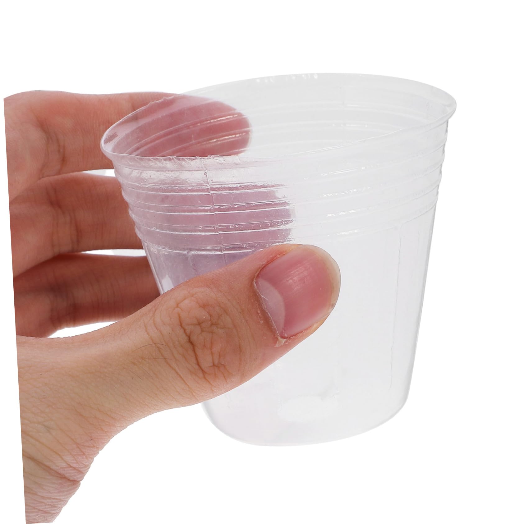 BESPORTBLE Lot De 4 Petits Pots De Pépinière en Plastique PP pour Plantes Succulentes Et Orchidées Drainants Et Respirants 50 Pièces X 4