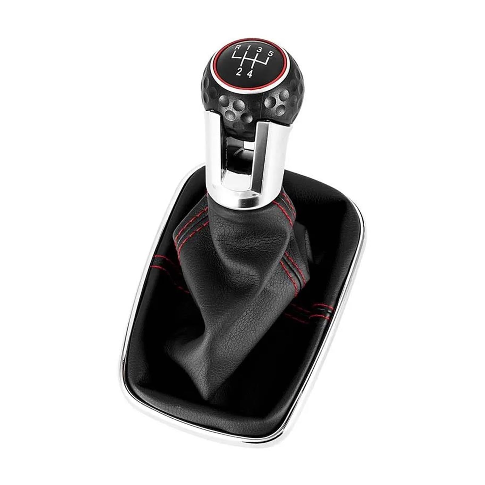 WLNWERDPKK Gear Shift Knob 1PCS for Golf for Bora for Jetta for GTI MK4 5/6 Speed 12mm Gear Shift Knob Lever Shifter Gaiter Boot Stick Knob(12MM 5 Speed)