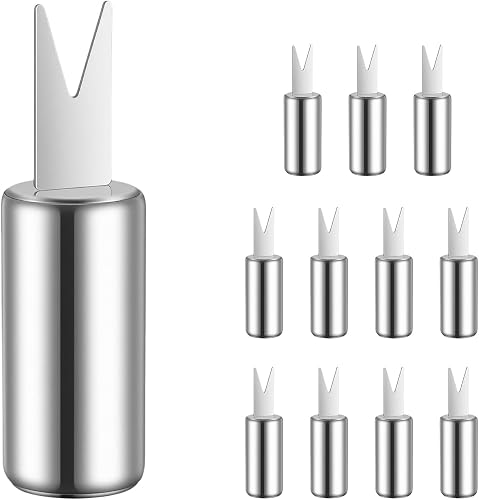 12PCS Stainless Steel Corn on The Cob Skewers, Reusable Corn on The Cob Skewers and Sweetcorn Forks, Durable Corn on Cob Kitchen Tools for BBQ, Camping, Picnics, Parties and Everyday Cooking