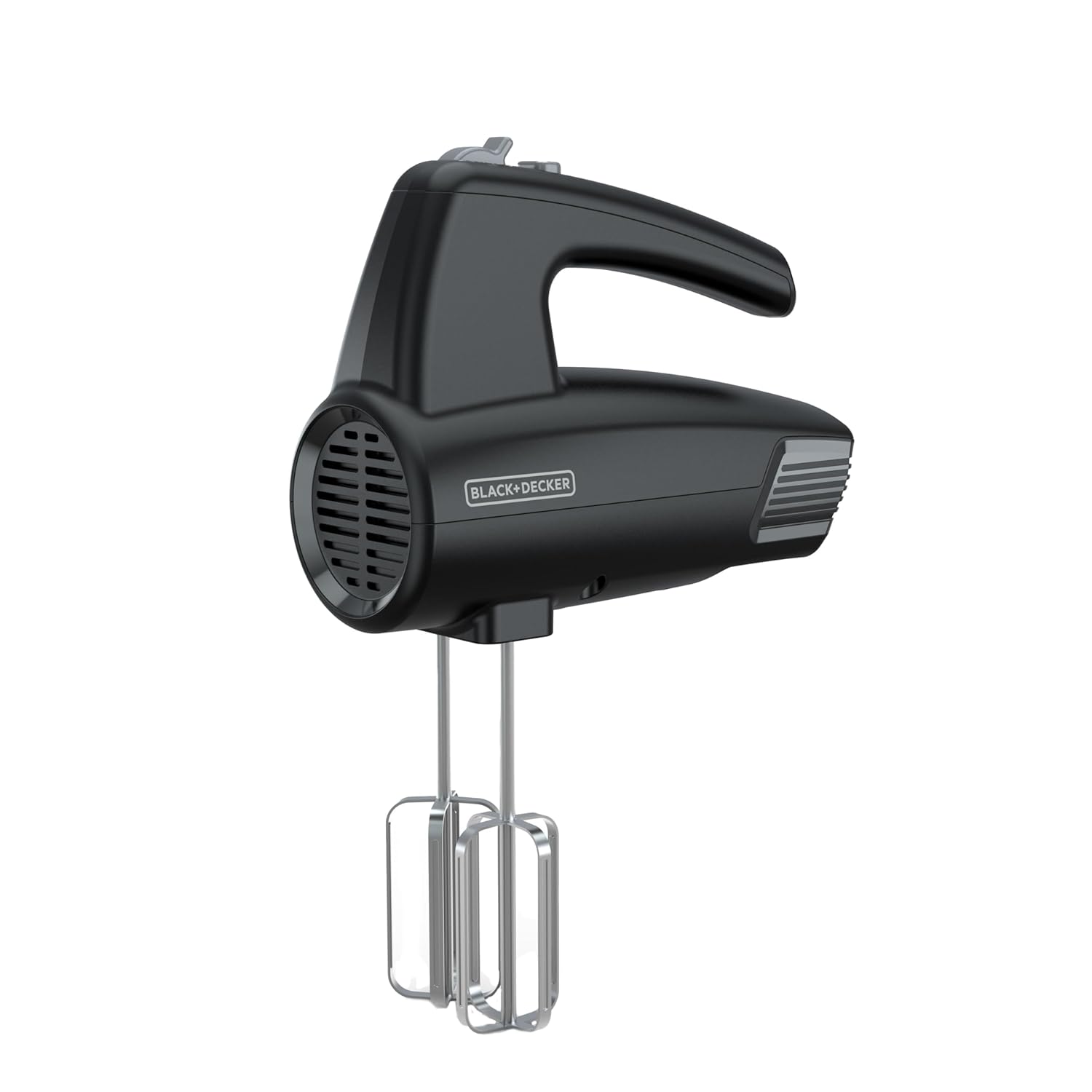BLACK DECKER 5-Speed Hand Mixer 250-Watt for mixing batters doughs spreads more Turbo Boost Prevent Splatter Function Black