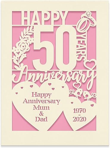 Miniatura 1 de EDSG Tarjeta de aniversario personalizada de regalo para amantes de la memoria de bodas, parejas, niñas, mujeres, esposa, tarjetas cortadas de papel