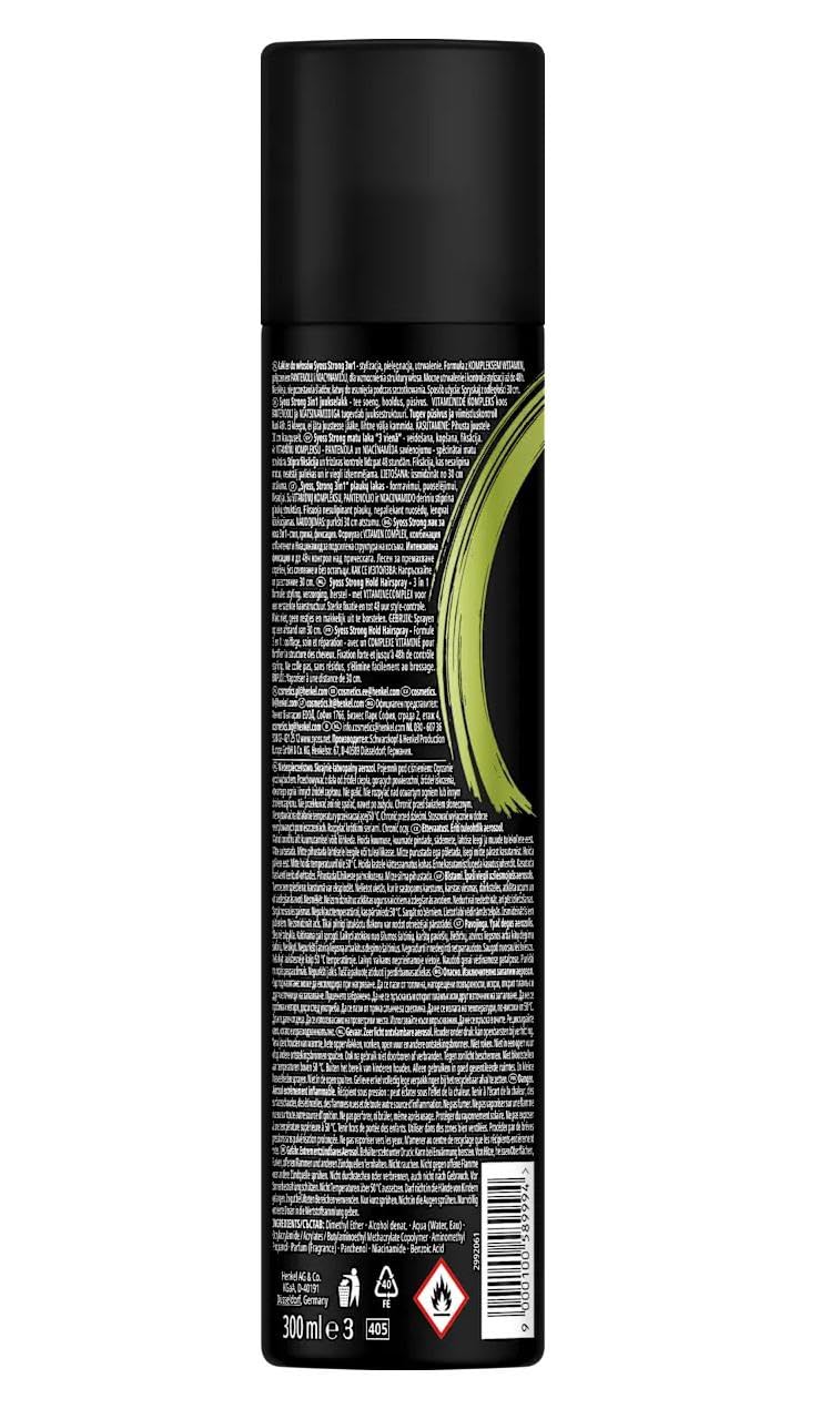 Syoss lakier do włosów 3 w 1 z kompleksem witamin, uchwyt 4 - mocny - 300 ml