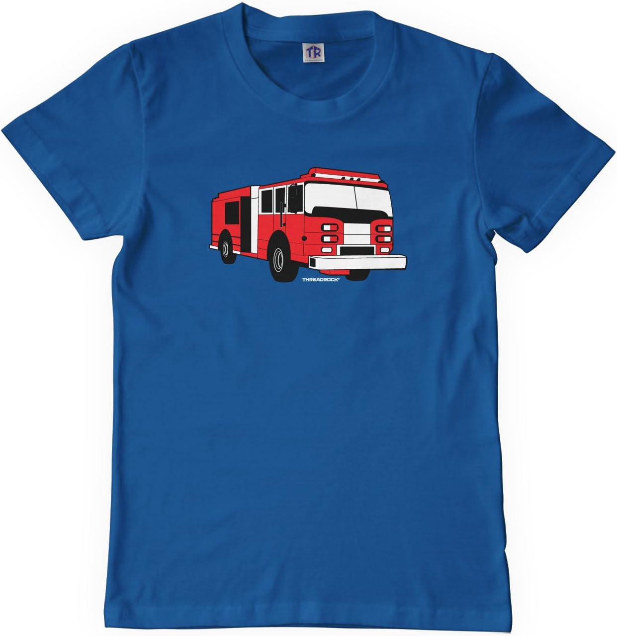Threadrock Big Boys' Fire Truck Youth T-Shirt