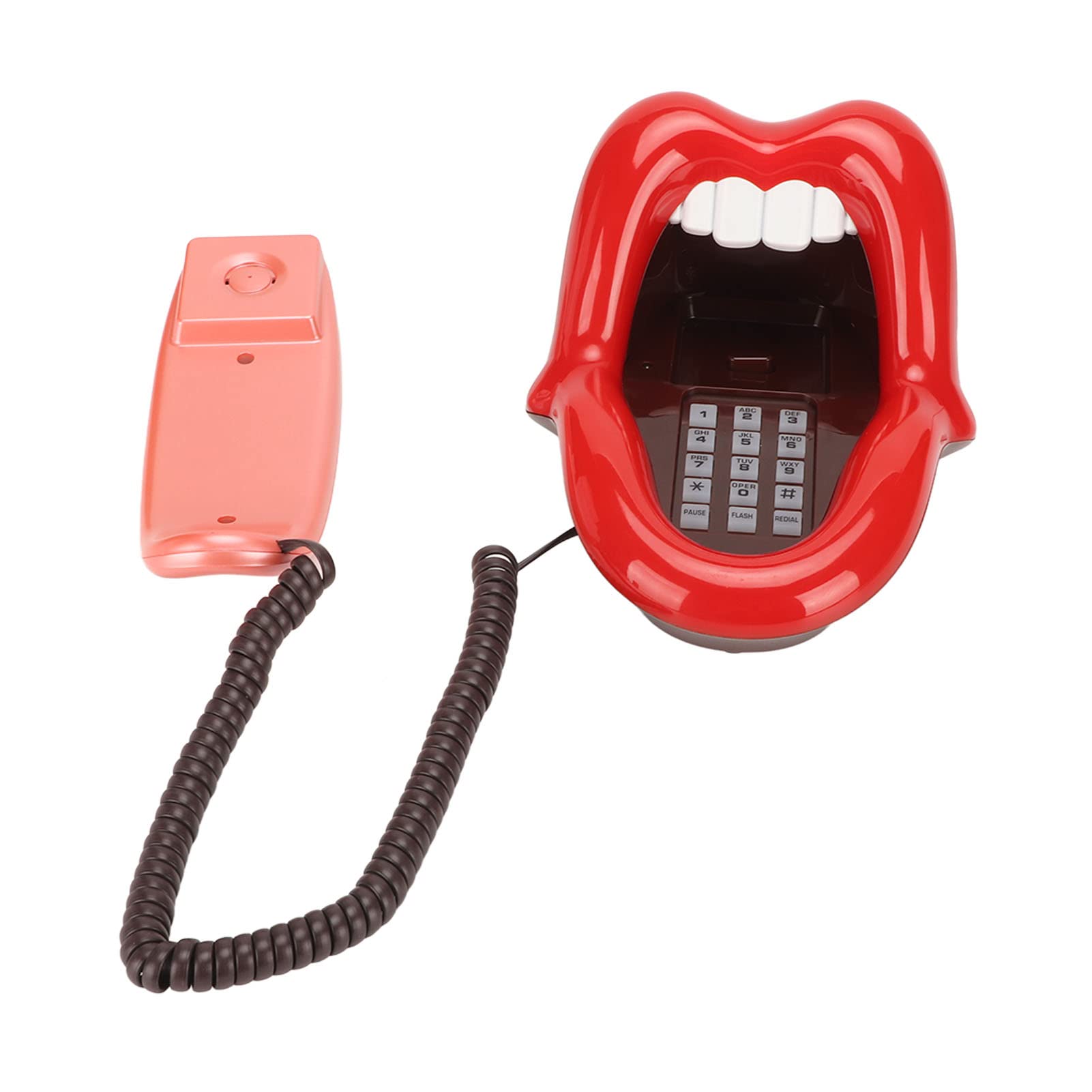 Kabel Gebrachtes Telefon, Große Zungen Form Festnetz-Telefon Telefon für Heim-und Büro Dekoration