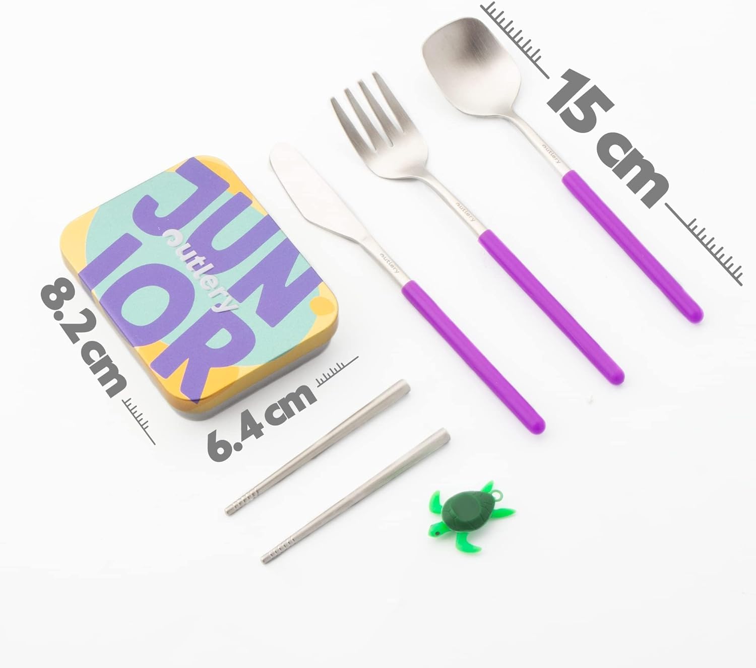 Sztućce podróżne, sztućce kempingowe, zestaw sztućców kempingowych, sztućce podróżne z etui, sztućce outdoorowe, sztućce w podróży, spork, 1 osoba (1, fioletowy)
