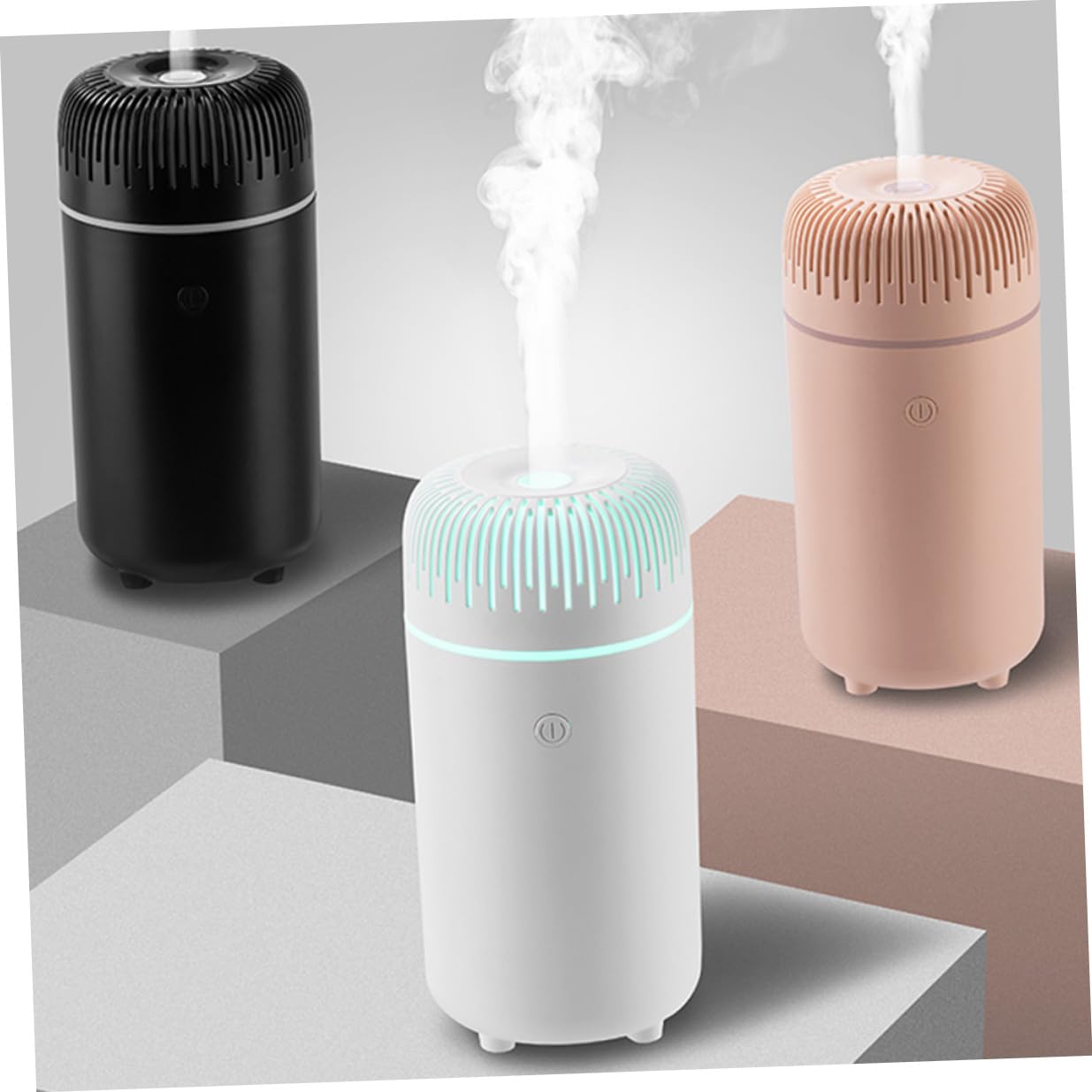 ERINGOGO Difusor de Aromas para Coche Mini Portátil Humidificador Ultrasónico con Aceites Esenciales Difusor Recargable para Hogar Oficina y Automóvil Diseño Compacto