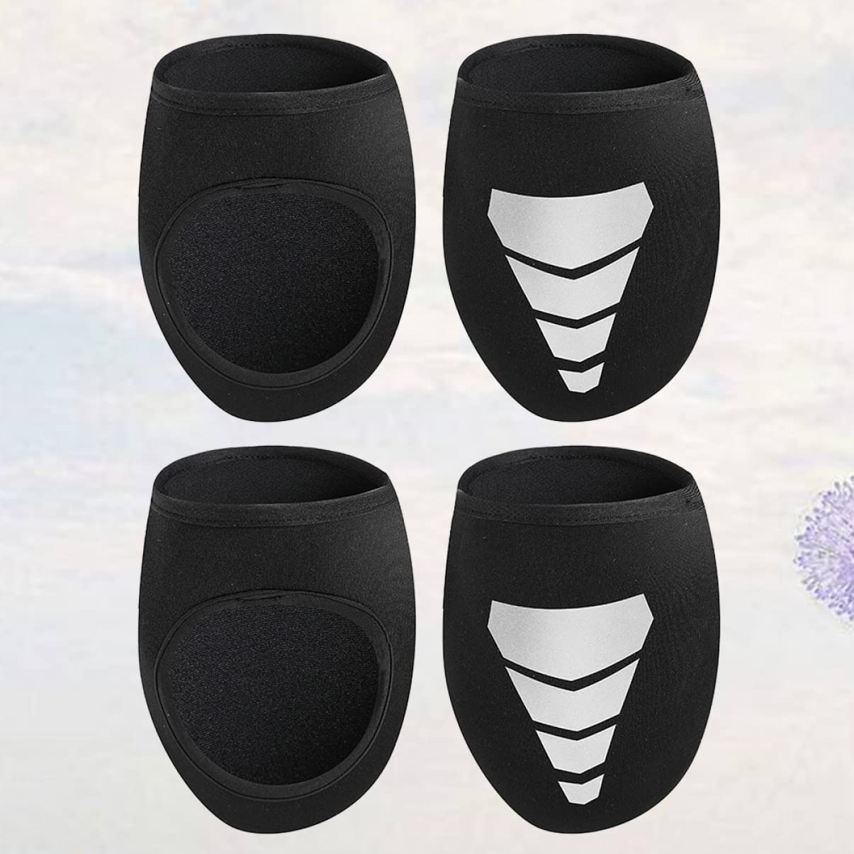 BESPORTBLE Lot De 3 Couvre-Chaussures De Cyclisme - Chaussettes Réfléchissantes Incluses - Matériau Néoprène 2 Paires*3