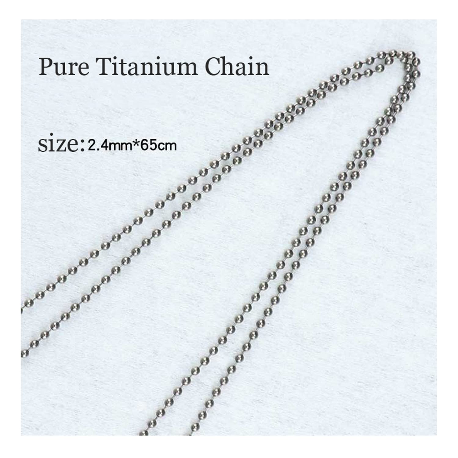MAOTAO Titanium Necklace Chain for Men and Women, Pure Titanium