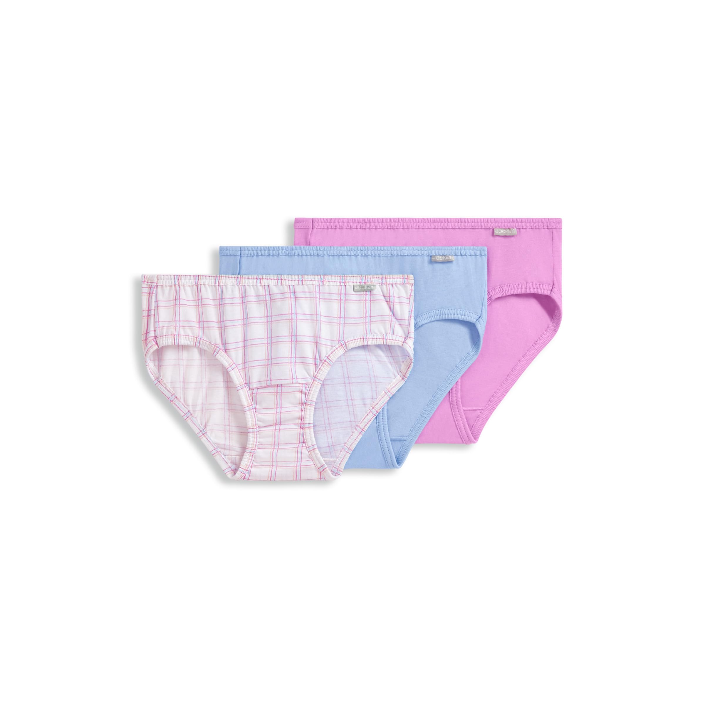Jockey Women's Underwear 100% Cotton Elance Bikini - 3 Pack