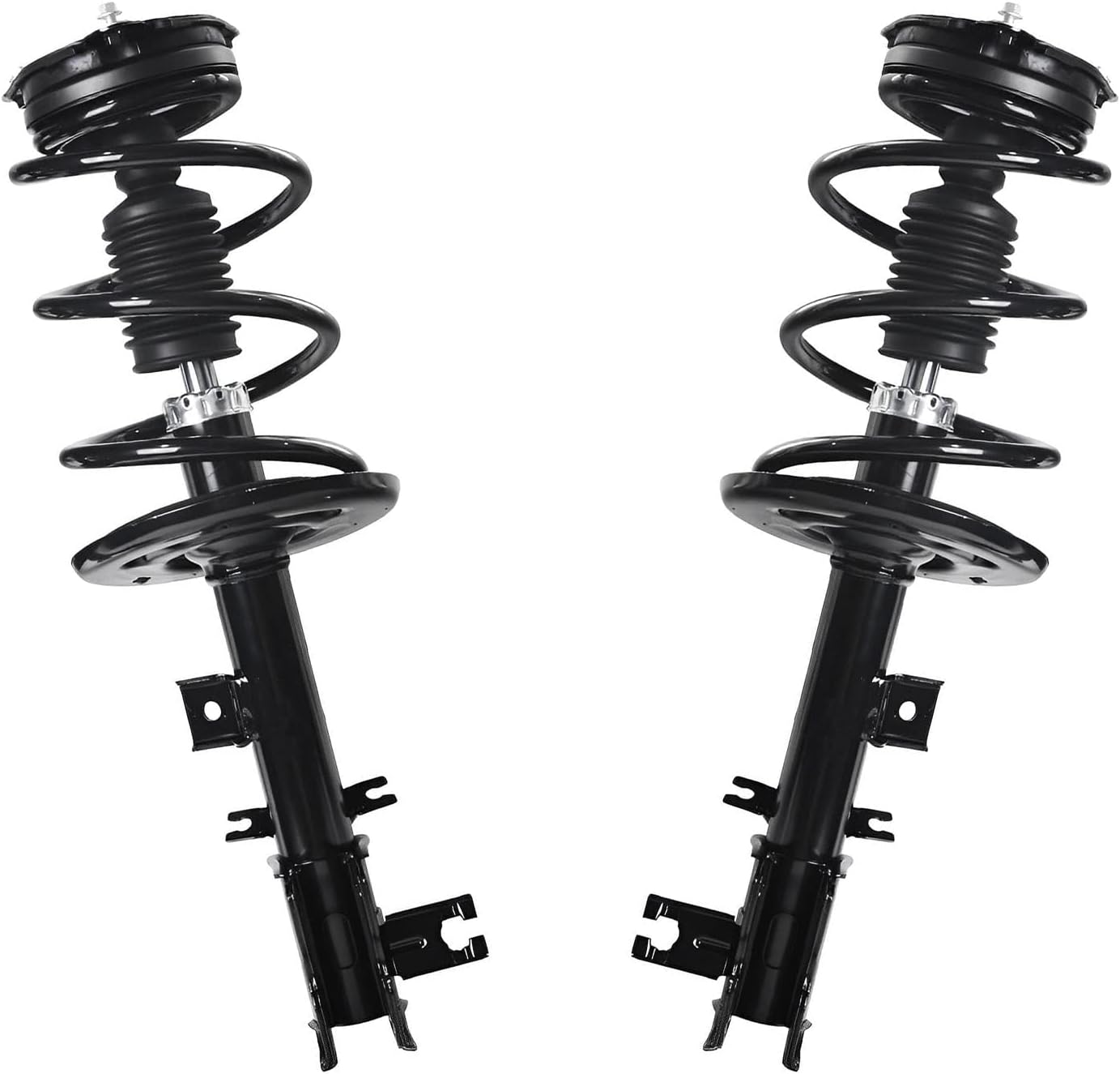 Detroit Axle - Front Struts w/Coil Springs Sway Bar End Links Outer Tie Rods Replacement for 2009-2012 Nissan Murano FWD