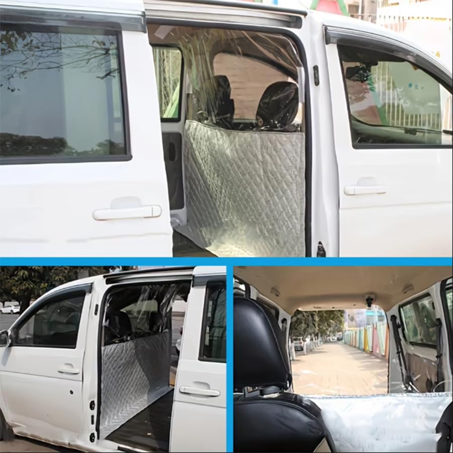Autoteiler-Isolation Rideau de climatisation de la climatisation du Soleil Protection du Soleil Confidentialité à l'isolation Thermique Rideau pour Fo-RD Transit Custom Camping-Car du Caravane