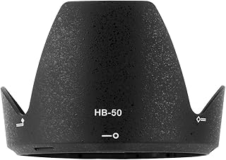 BGNing Camera Lens Hood, Plastic Protective Lens Hood for Lens Camera Replacement Parts (HB-50)