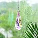 120mm/4.7in Crystal Suncatcher Prism Window Hanging Ornament Rainbow Glass Prism Sun Catcher Decor for Home Garden(AB Colors)