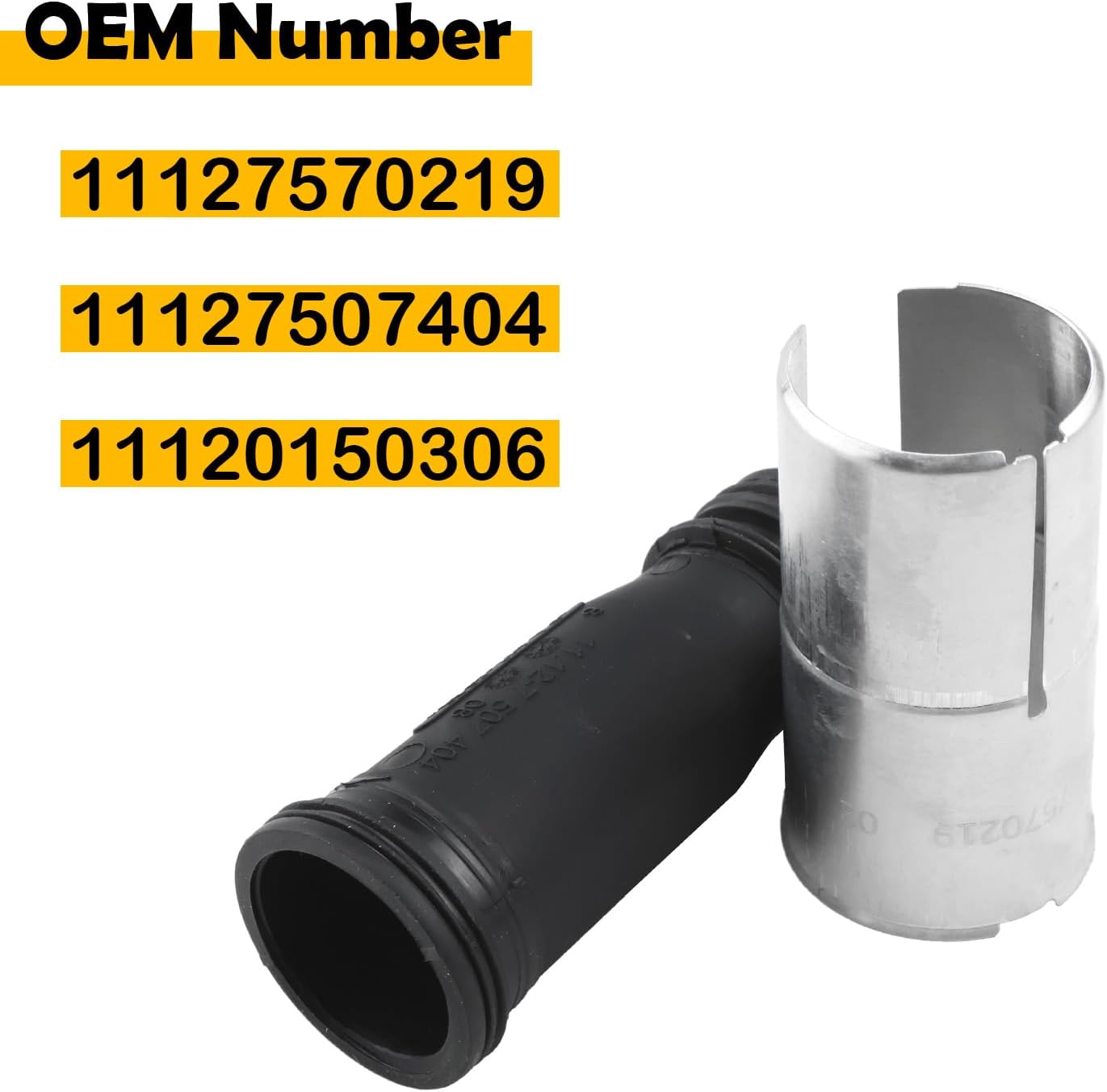 11127570219 8Pcs Spark Plug Tube Seal Set Compatible with 2000-2010 BMW X5 E53 E70, 5 6 7 Series E60 E63 E64 E65 E66, Replaces 11127507404 11120150306