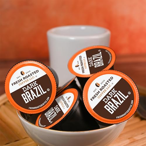 Miniatura 284 de Fresh Roasted Coffee, Peaberry de Tanzania, tostado ligero, Kosher, compatible con K-Cup, 24 cápsulas