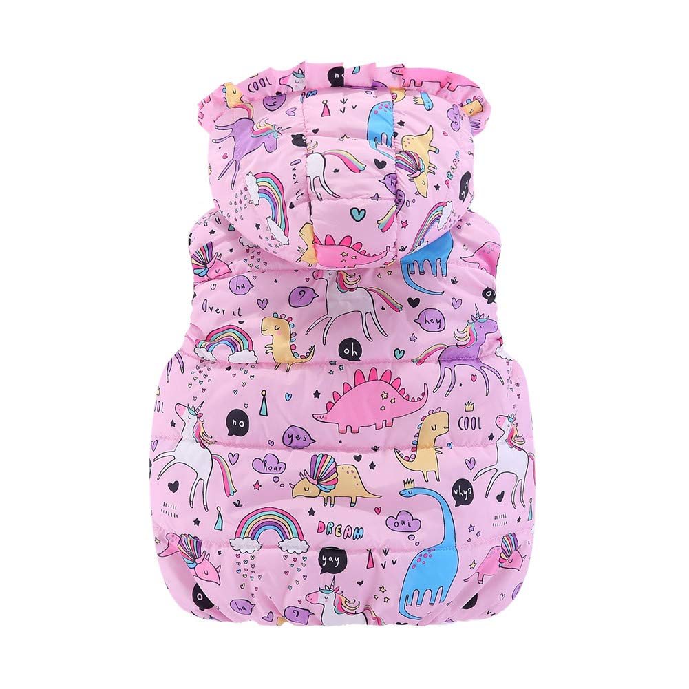 Mud Kingdom Niñas Lindas Chalecos Prendas de Abrigo con Capucha Animal
