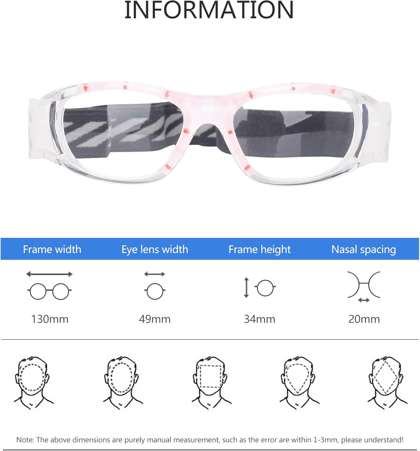 SooGree Kids Sport Goggles Basketball Dribbling Soccer Football Sports Protective Eyewear Goggles Eye Safety Glasses