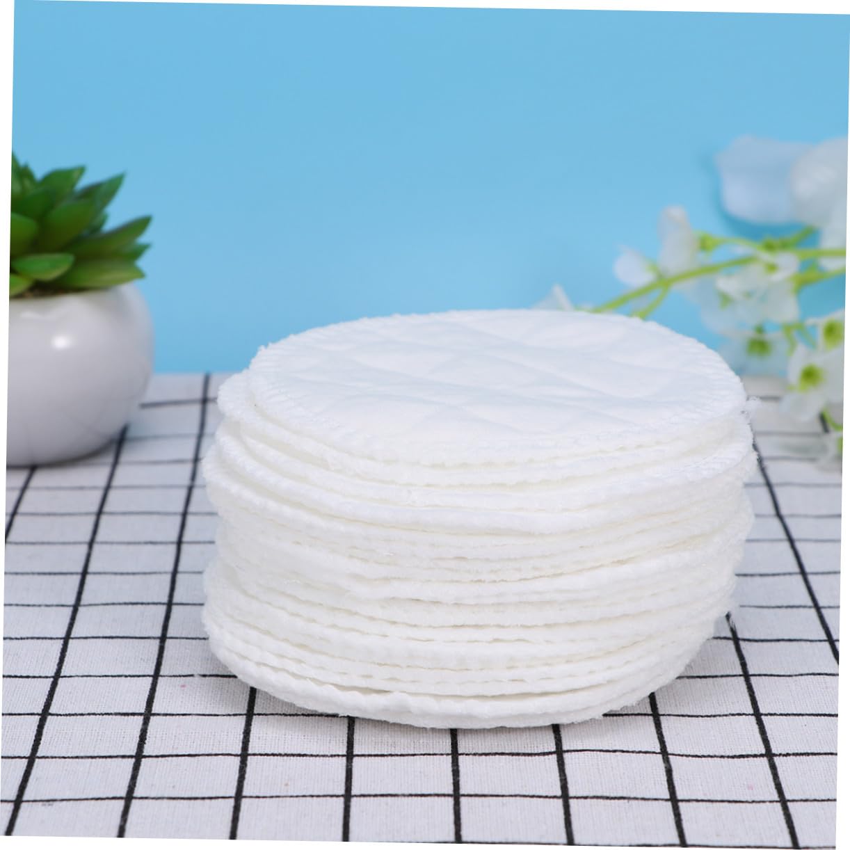 20pcs Cotton Nursing Pads Leakproof Washable Breastfeeding Pads for Women Soft Absorbent Prevent Milk Leakage