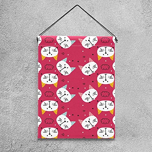 Drapeau de jardin chat mignon imprimé double face pour décoration extérieure - 4