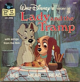 Paperback LADY AND THE TRAMP Book & Record Book