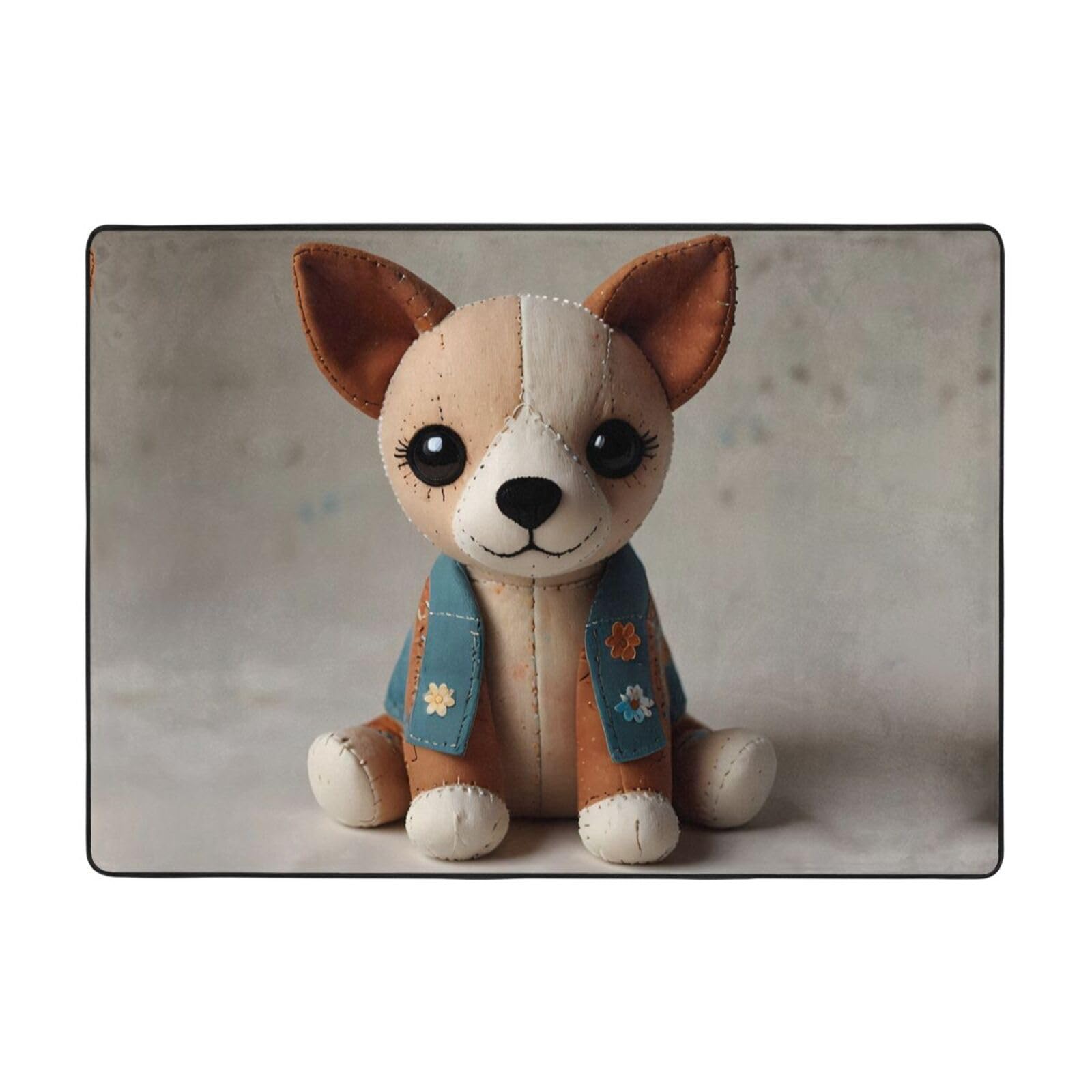 Tapis imprimé chiot grand format pour réveiller la déco de votre salon