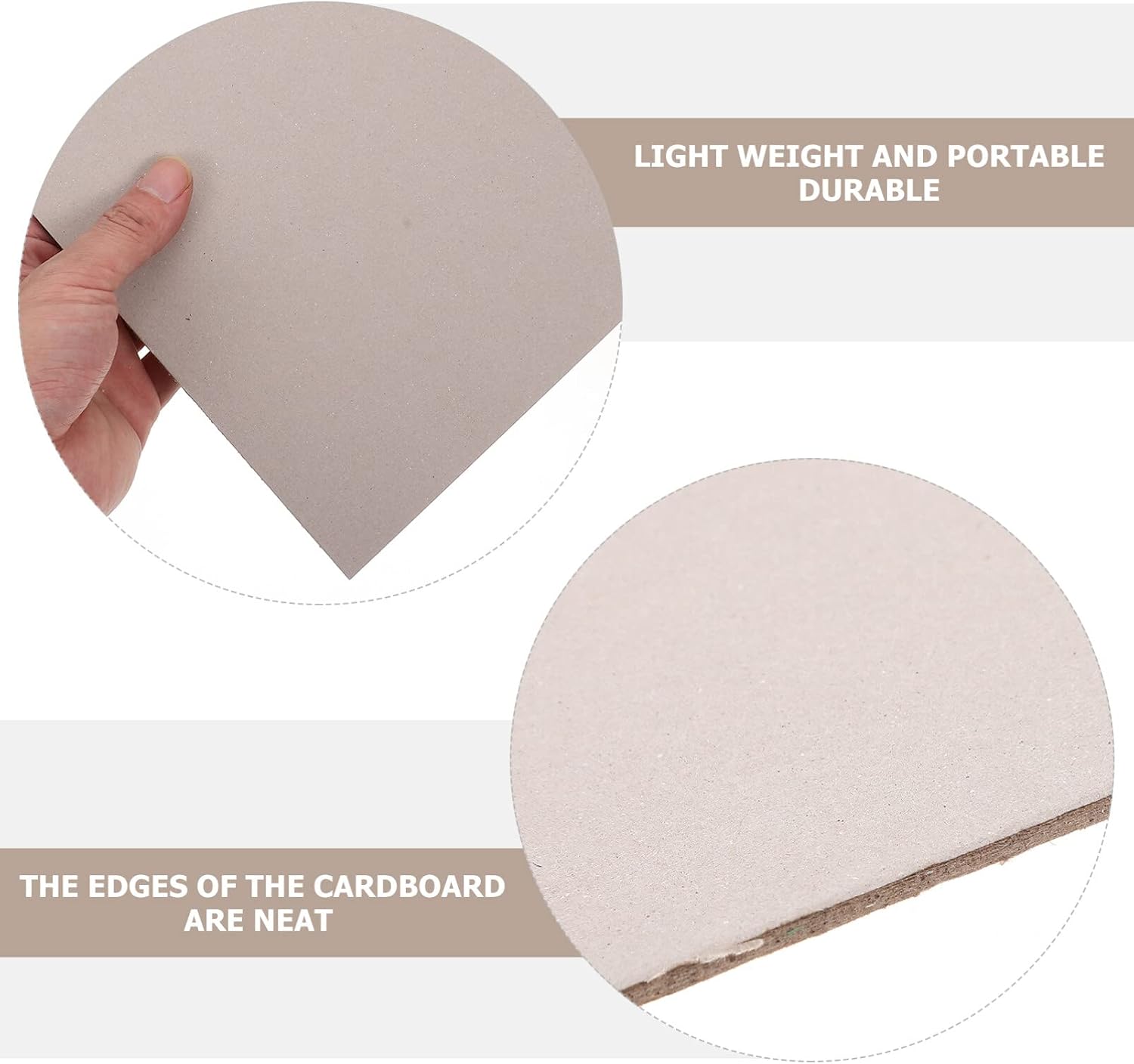 EXCEART 5pcs Manual jam Gift warpping Paper Inserts Flat Cardboard Squares Separators chipboard suppliers DIY Graffiti Paperboard White Cardboard DIY A3 Size Paperboard a4 Model self Made